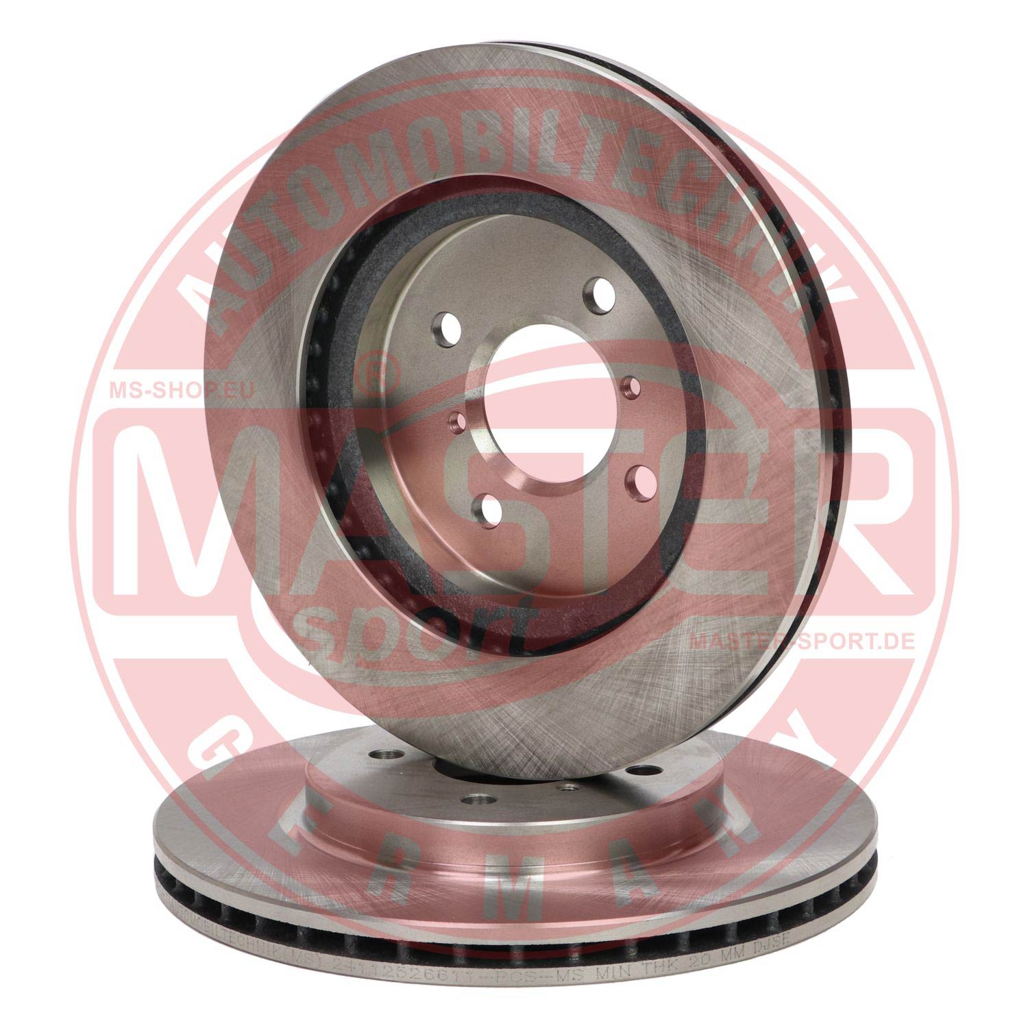 Disque de frein MASTER-SPORT GERMANY 24112526611-SET-MS
