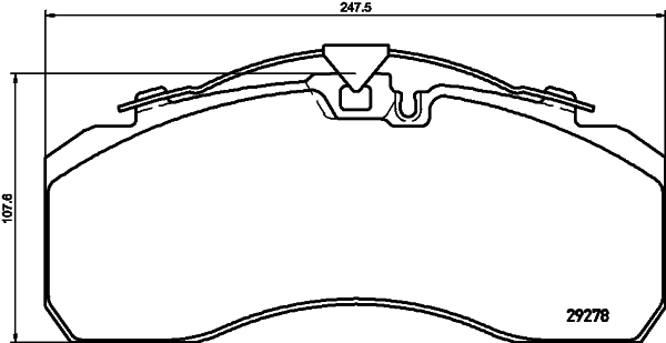 Kit de plaquettes de frein, frein à disque COBREQ N-1520
