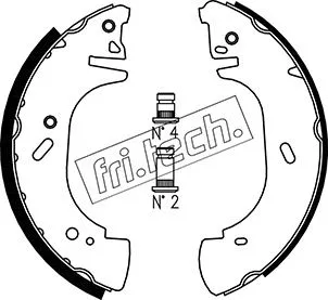 Jeu de mâchoires de frein fri.tech. 1073.171