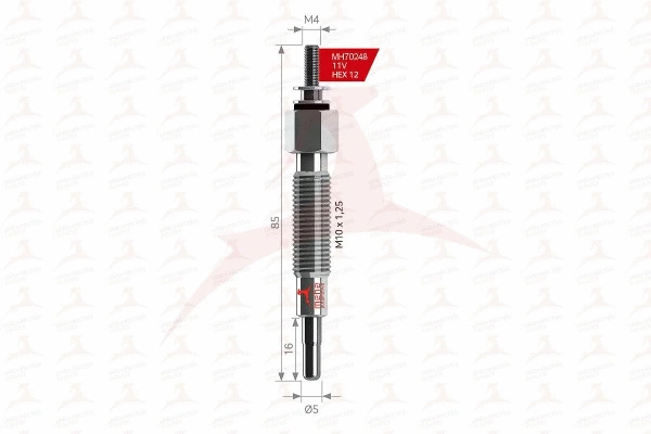 Bougie de préchauffage MEHA AUTOMOTIVE MH70248