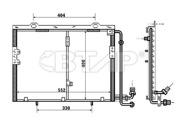 Condenseur, climatisation BTAP BMC819-008