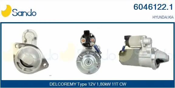 Démarreur SANDO 6046122.1