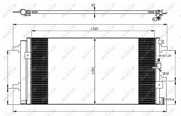 Condenseur, climatisation NRF 350060