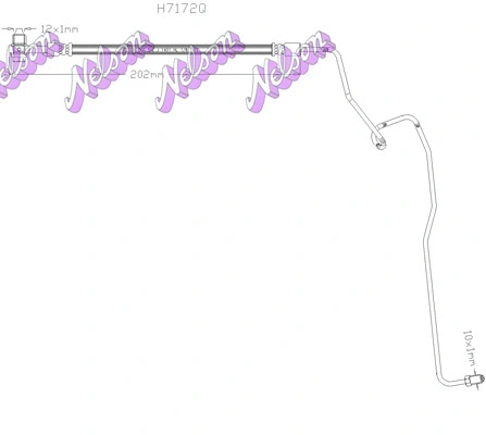 Flexible de frein KAWE H7172Q