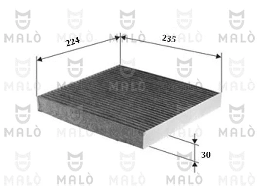 Filtre, air de l'habitacle AKRON-MALÒ 1531192
