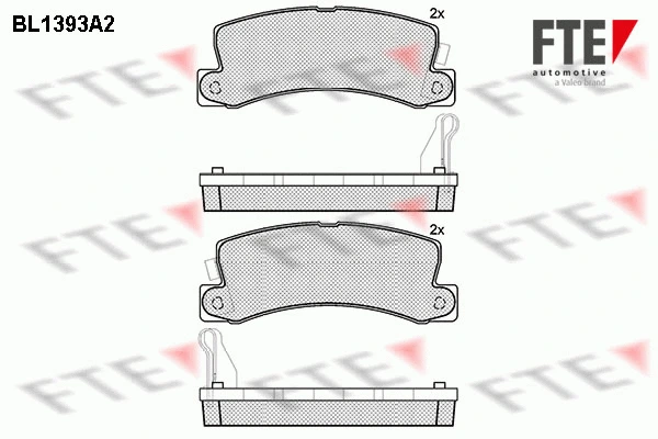 Kit de plaquettes de frein, frein à disque FTE 9010168