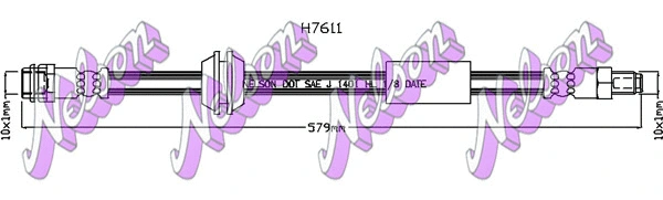 Flexible de frein KAWE H7611