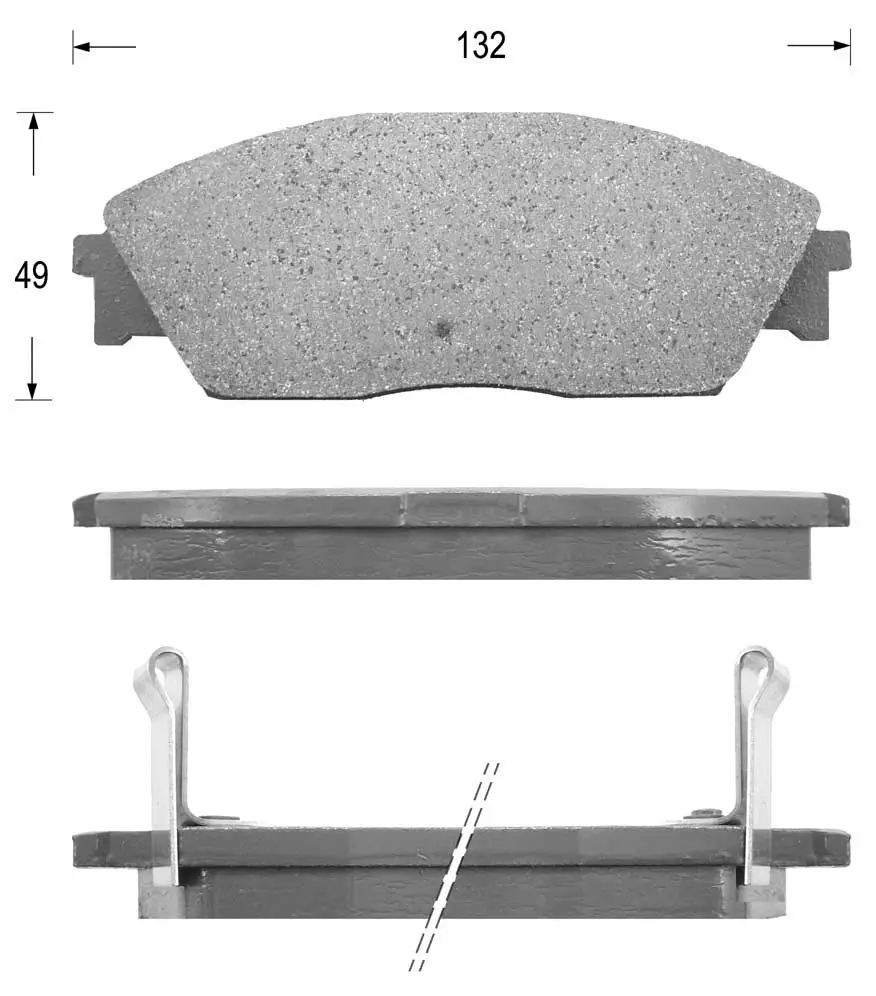 Kit de plaquettes de frein, frein à disque KAISHIN FK5039