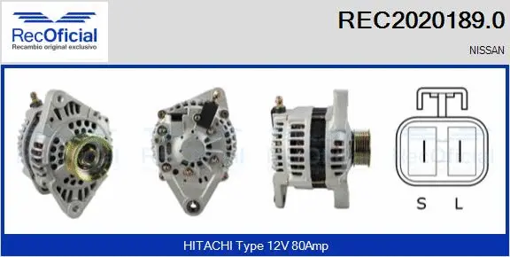 Alternateur RECOFICIAL REC2020189.0