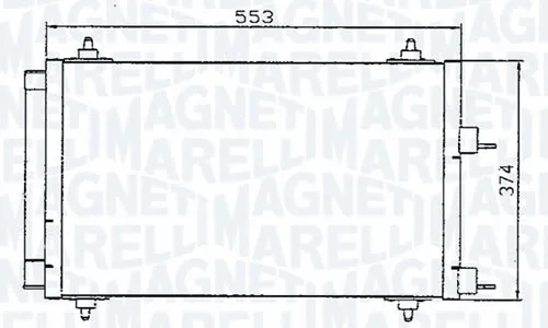 Condenseur, climatisation MAGNETI MARELLI - BR 351300671MM