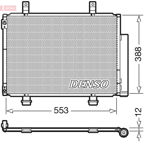 Condenseur, climatisation DENSO DCN47007