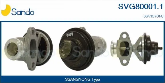 Vanne EGR SANDO SVG80001.1