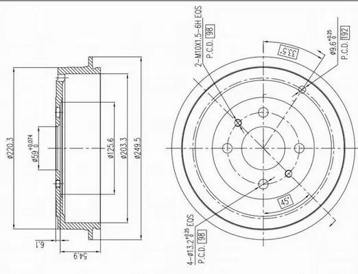 Tambour de frein AP XENERGY X654202
