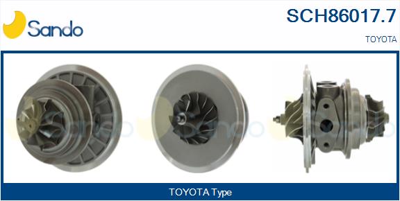 Groupe carter, turbocompresseur SANDO SCH86017.7