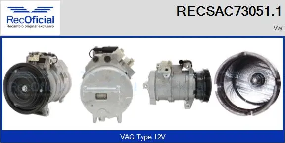 Compresseur, climatisation RECOFICIAL RECSAC73051.1