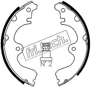Jeu de mâchoires de frein fri.tech. 1115.293