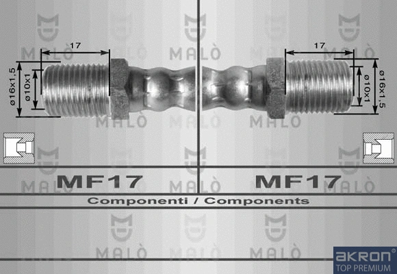 Flexible de frein AKRON-MALÒ 8449