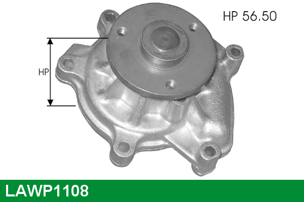 Pompe à eau, refroidissement du moteur LUCAS LAWP1108
