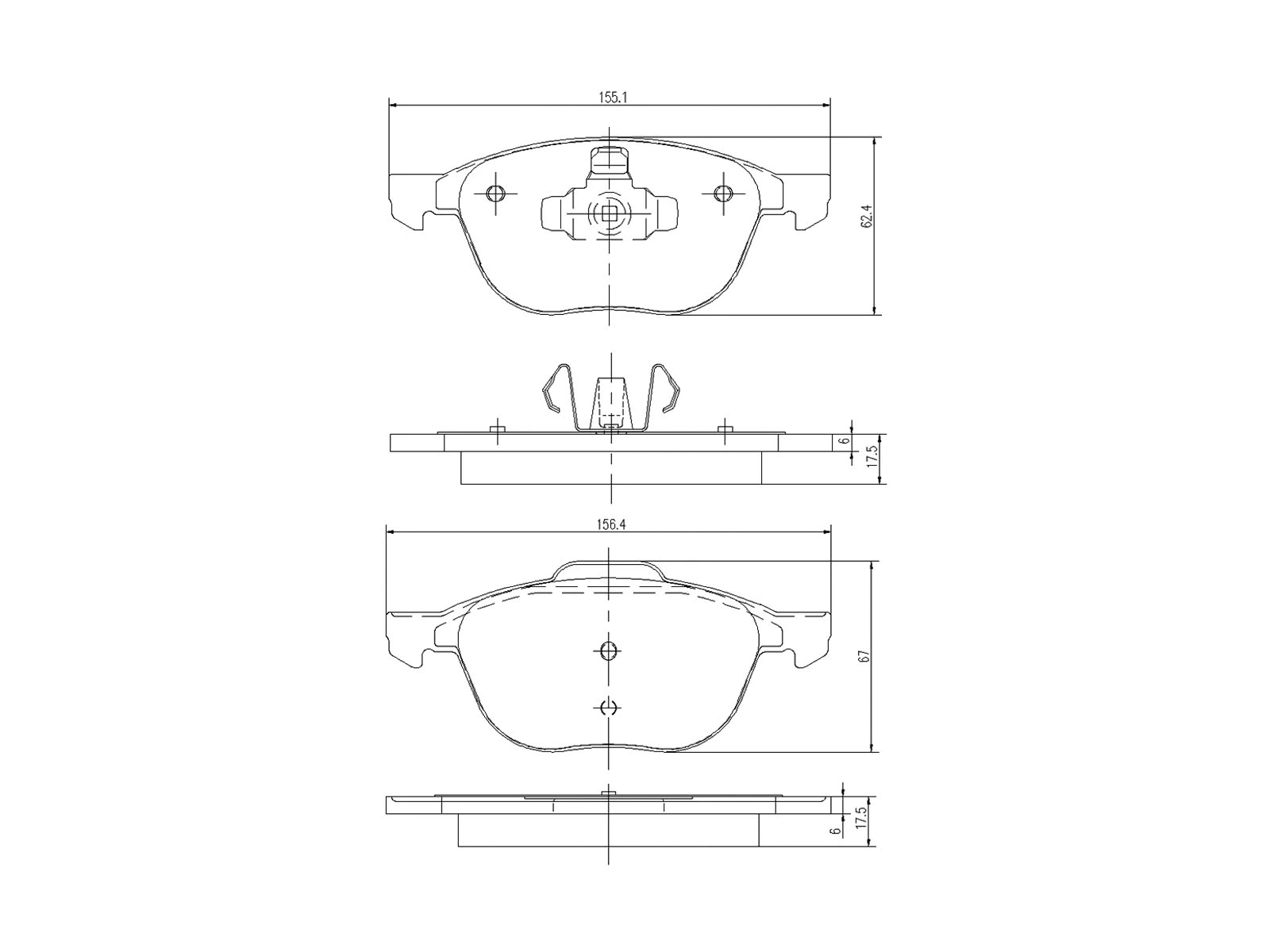 Kit de plaquettes de frein, frein à disque A.Z. Meisterteile AZMT-44-022-1155