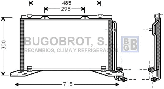 Condenseur, climatisation BUGOBROT 62-MS5222