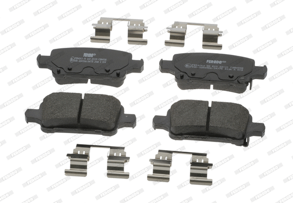 Kit de plaquettes de frein, frein à disque FERODO FDB4938