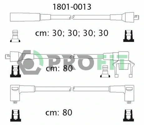 Kit de câbles d'allumage PROFIT 1801-0013