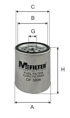 Filtre à carburant MFILTER DF 3606