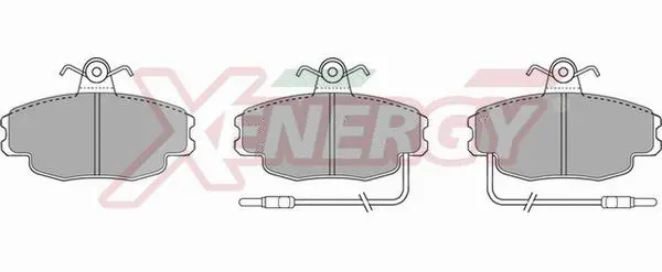 Kit de plaquettes de frein, frein à disque AP XENERGY X40141