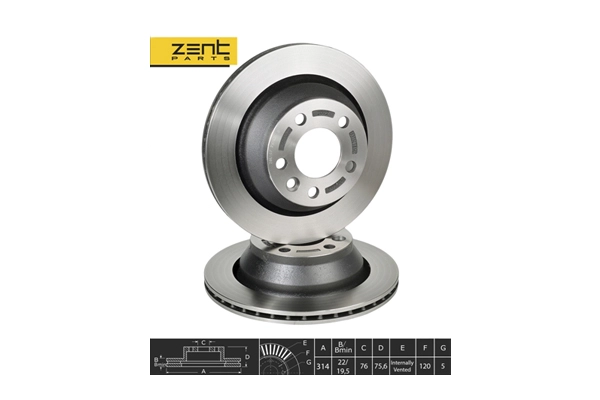 Disque de frein ZentParts Z06167