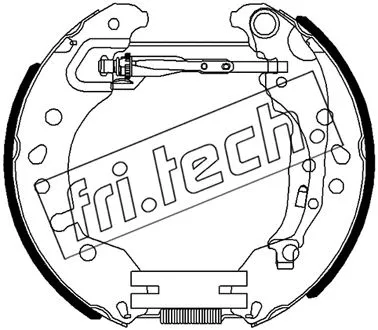 Jeu de mâchoires de frein fri.tech. 16496