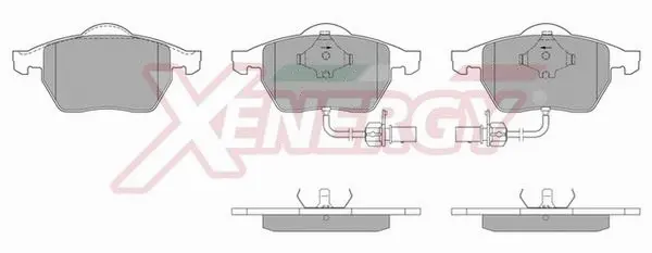 Kit de plaquettes de frein, frein à disque AP XENERGY X40486
