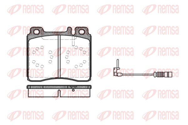 Kit de plaquettes de frein, frein à disque REMSA 0420.02