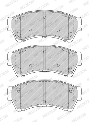 Kit de plaquettes de frein, frein à disque FERODO FDB4062-D