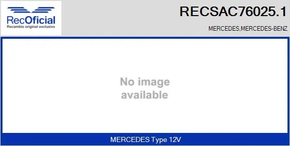 Compresseur, climatisation RECOFICIAL RECSAC76025.1