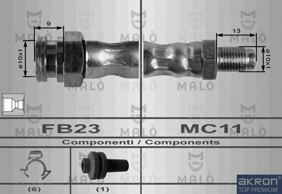 Flexible de frein AKRON-MALÒ 8400