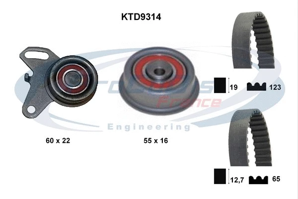 Kit de courroie crantée PROCODIS FRANCE KTD9314