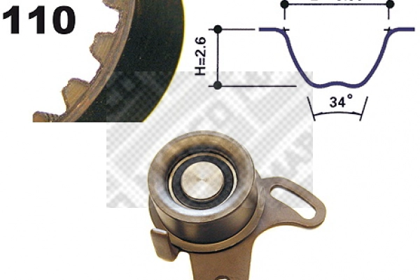 Kit de courroie crantée MAPCO 73538