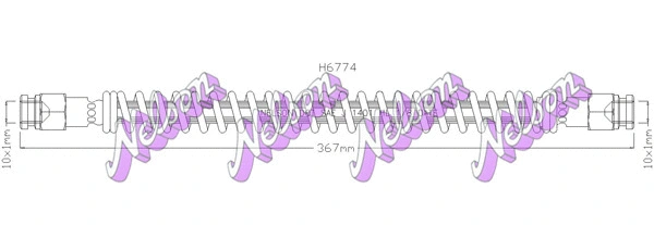 Flexible de frein KAWE H6774