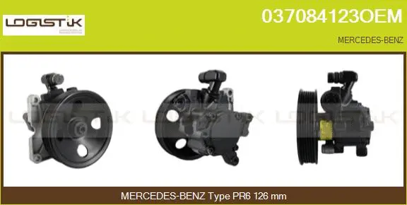 Pompe hydraulique, direction LGK 037084123OEM