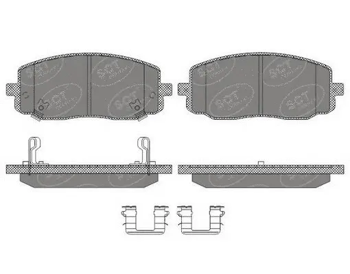 Kit de plaquettes de frein, frein à disque SCT - MANNOL SP 617 PR