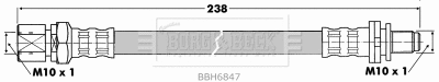 Flexible de frein BORG & BECK BBH6847