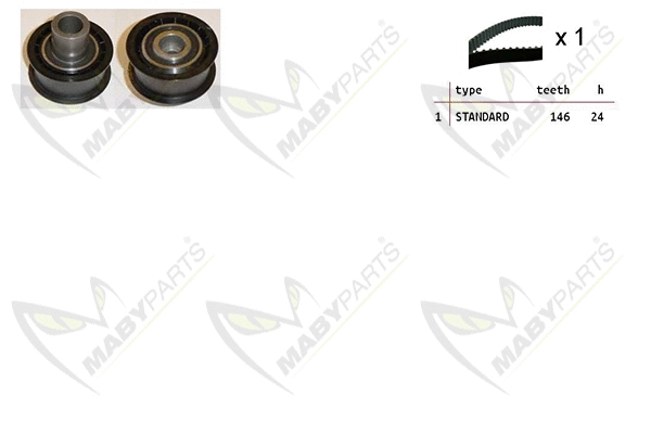 Kit de courroie crantée MABYPARTS OBK010397