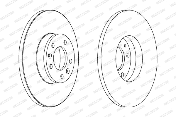 Disque de frein FERODO DDF1602C