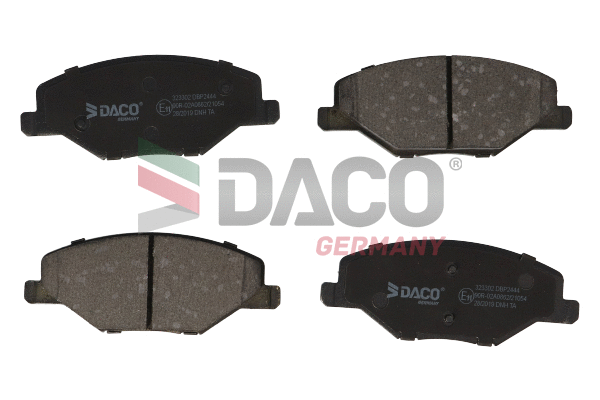 Kit de plaquettes de frein, frein à disque DACO Germany 323302