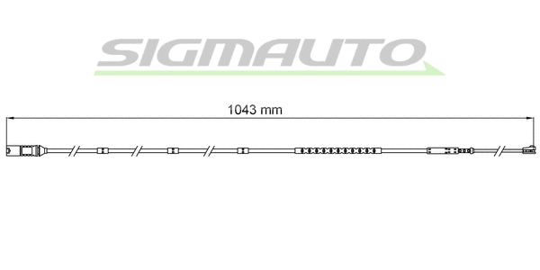 Contact d'avertissement, usure des plaquettes de frein SIGMAUTO WI0752