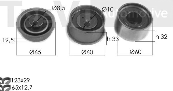 Kit de courroie crantée TREVI AUTOMOTIVE KD1447
