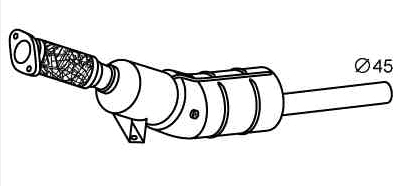 Filtre à particules / à suie, échappement VEGAZ GmbH RK-345