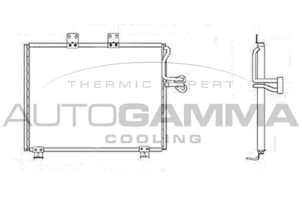Condenseur, climatisation AUTOGAMMA 105080
