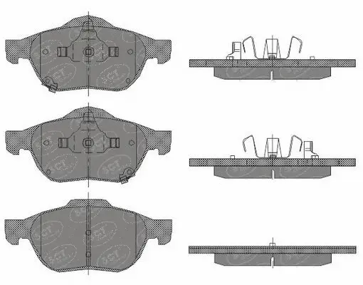 Kit de plaquettes de frein, frein à disque SCT - MANNOL SP 446 PR