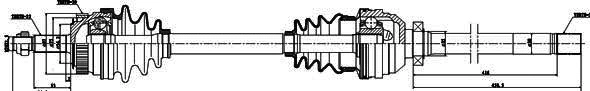 Arbre de transmission GSP 250171